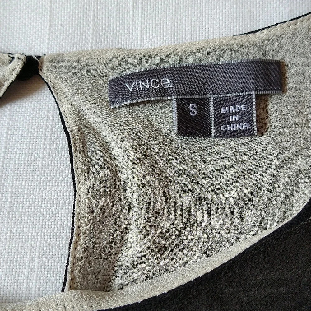 Vince black silk tank top - Picture 8 of 11